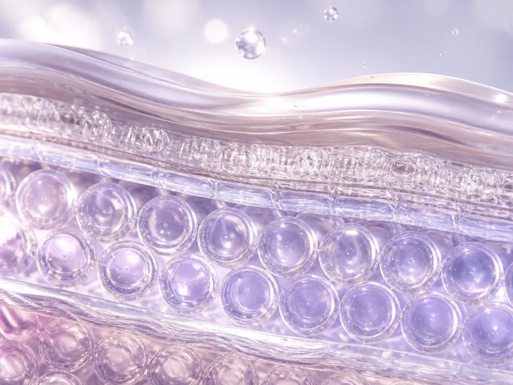Close-up calm skin being touched gently to show barrier comfort.